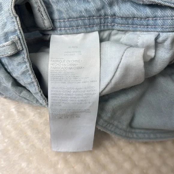 Levi's LITTLE GIRLS DENIM SHORTALLS Blue Denim Overalls with Colorful Straps - Picture 11 of 11